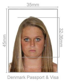 Denmark Passport & Visa Photo requirement