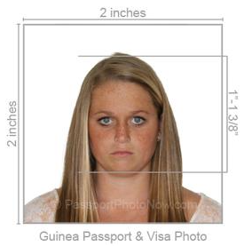 Guinea Passport & Visa Photo requirement