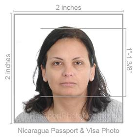 Nicaragua Passport & Visa Photo requirement