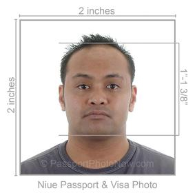 Niue Passport & Visa Photo requirement