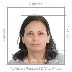 Tajikistan Passport & Visa Photo requirement