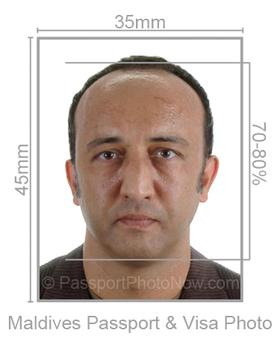 Maldives Passport & Visa Photo requirement
