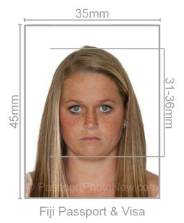 Fiji Passport & Visa Photo requirement