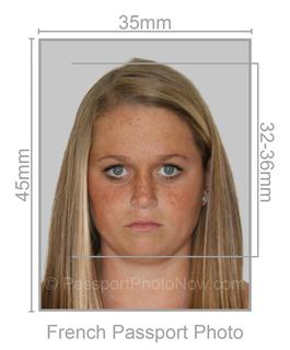 France Passport Photo requirement