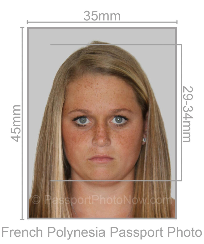 French Polynesia Passport Photo requirement